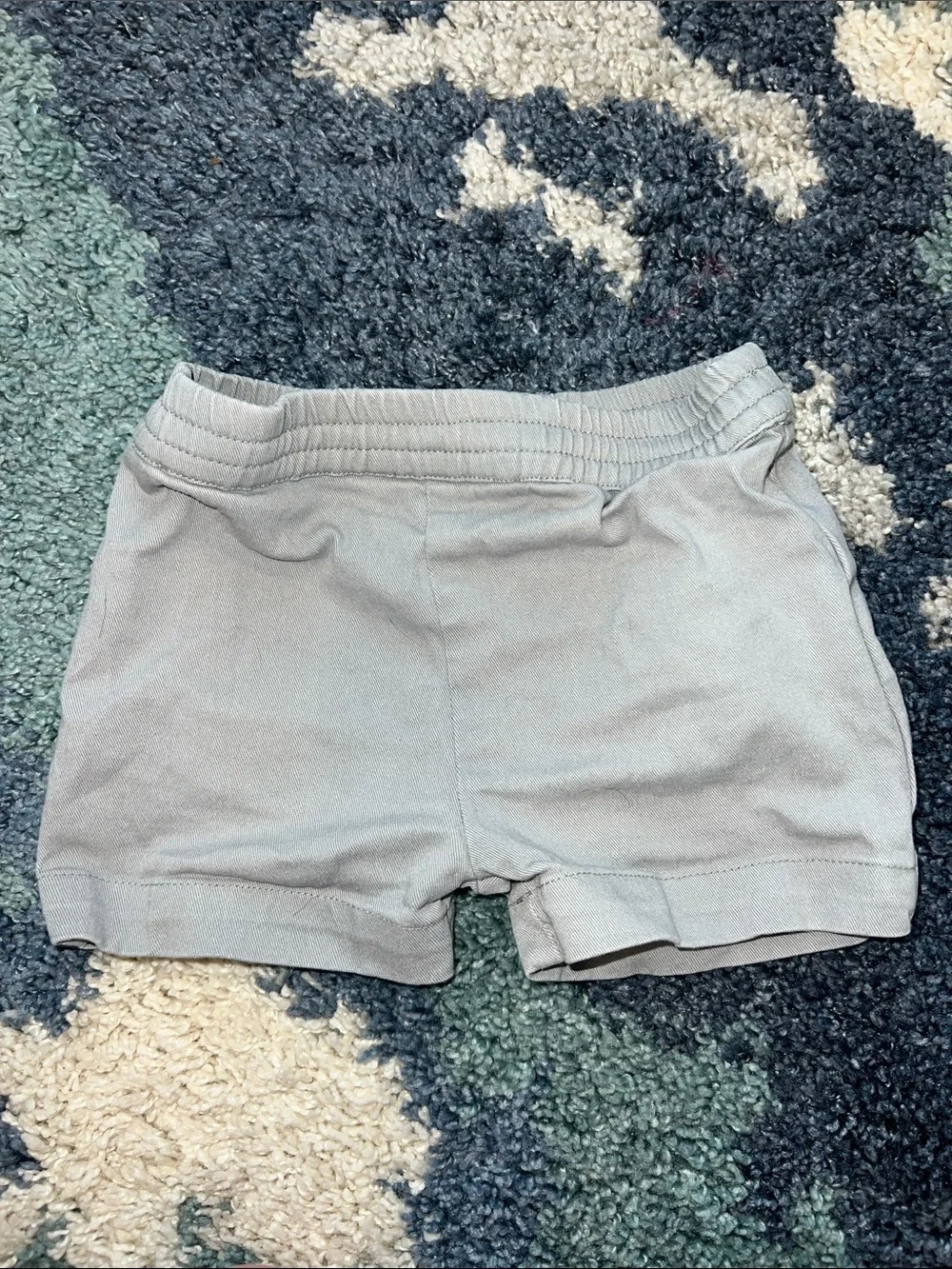 Kids Light Gray Stretch Cotton Shorts